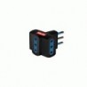 ADATTATORE 3PRESE 10A SP.10A NERO