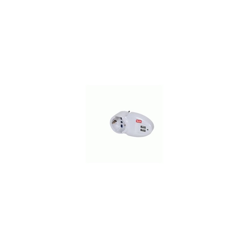 ADATTAT. 1PRESA UNIVER. 2USB BIANCO