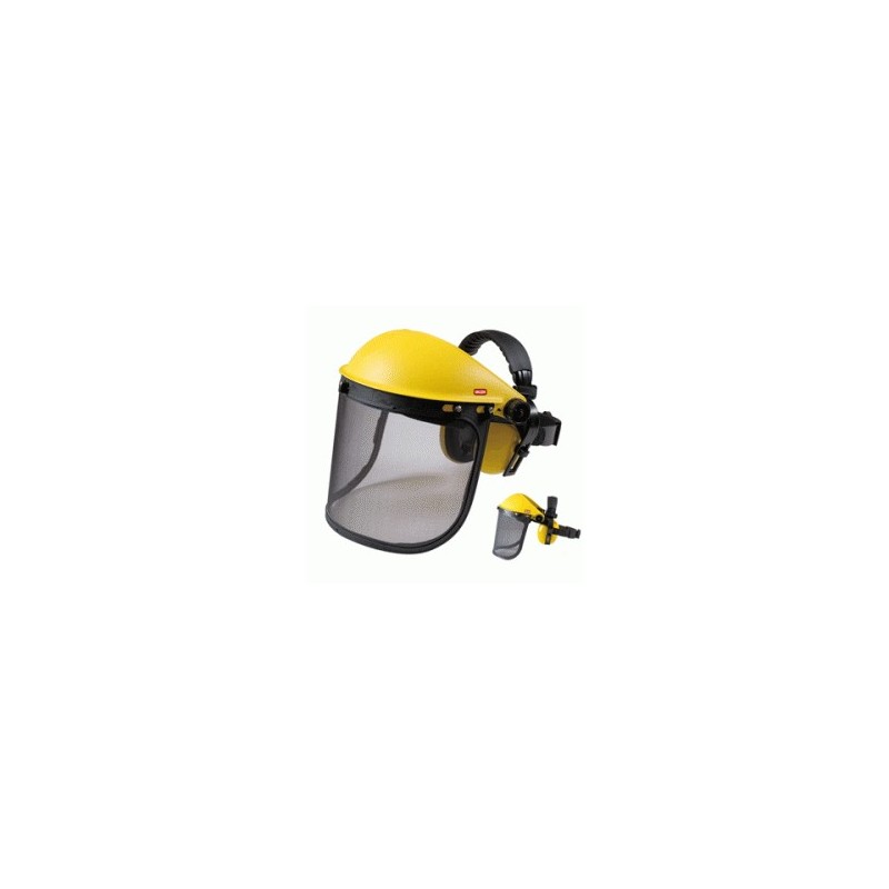 VISIERA A RETE REGOLABILE CON CUFFIE