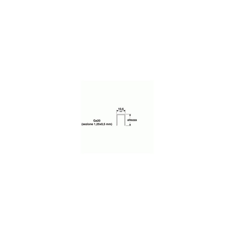 PUNTI 10.6X8MM 1000PZ