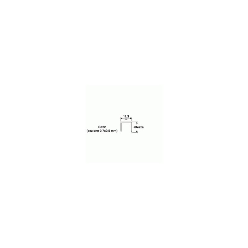 PUNTI 11.3X6MM 1000PZ
