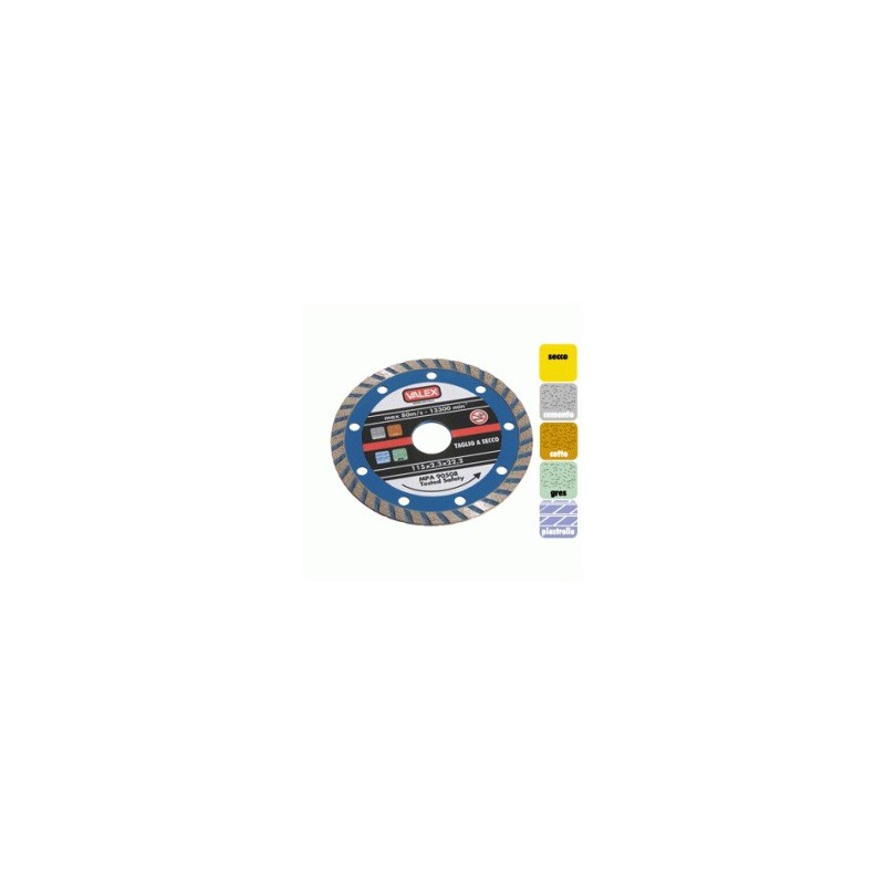 DISCO DIAMANTATO TURBO BLU 115MM
