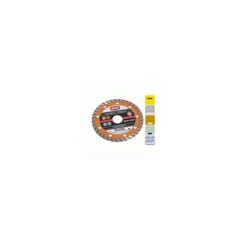 DISCO DIAMANTATO TURBO ARANCIO 115MM