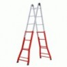 SCALA TELESCOPICA 4+4 ACCIAIO